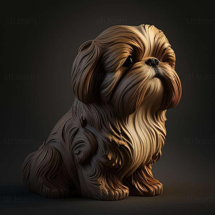 3D model Shih Tzu dog (STL)